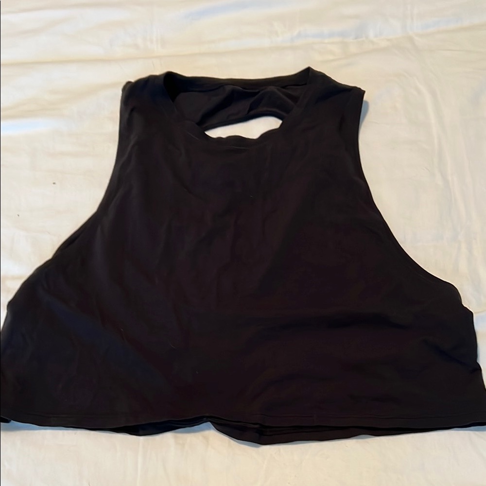 Lululemon Black crop tank
